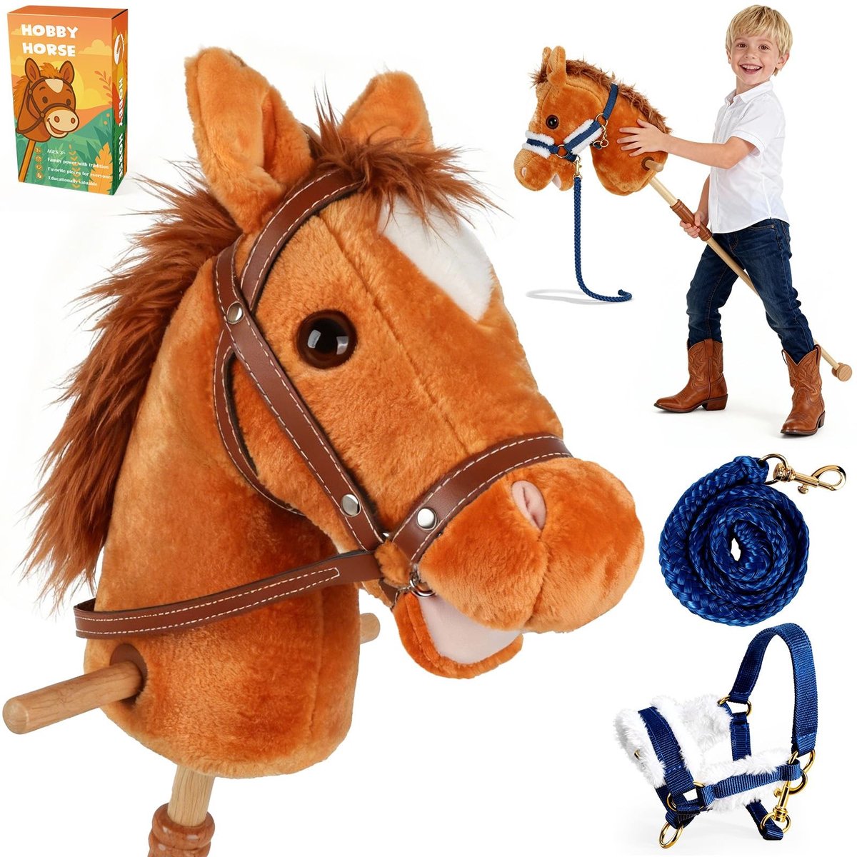 SolidKeus - Hobby Paard voor Kinderen met Wielen en Handvatten