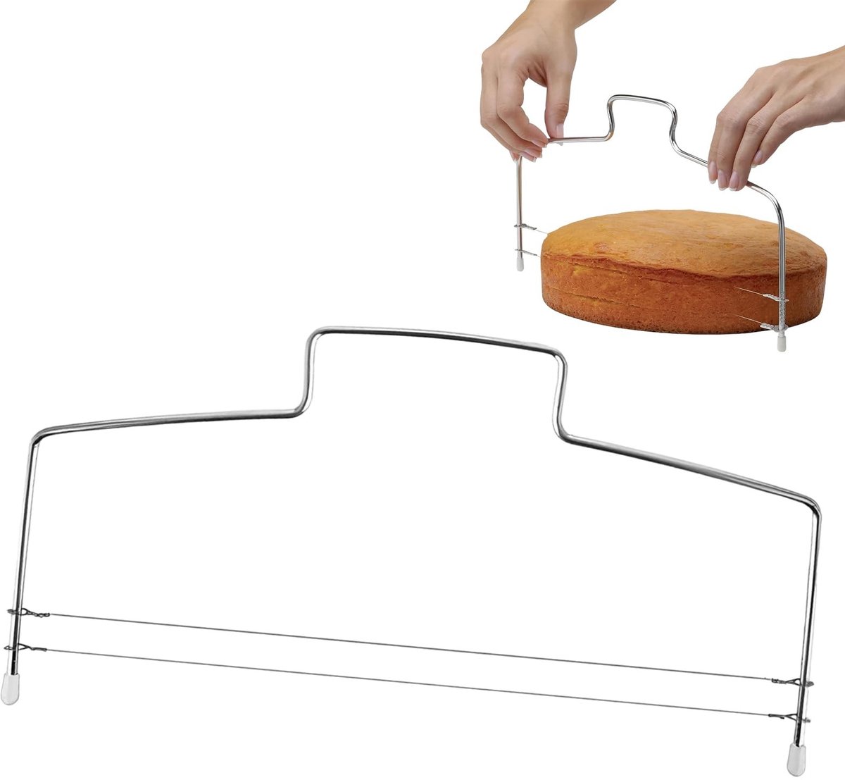 SolidKeus - Professionele Cake Cutter met Dubbele Snijdraad