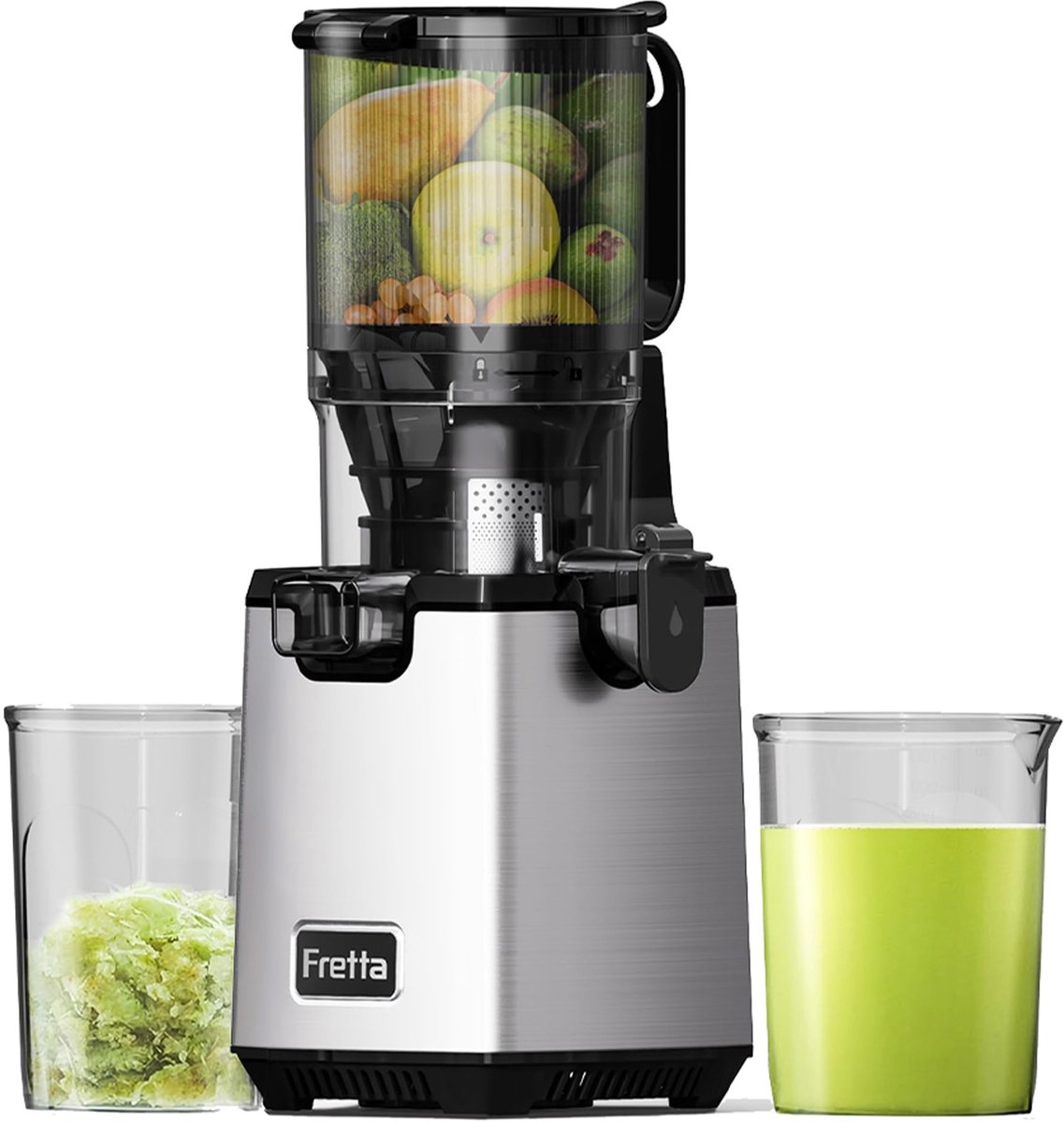 SolidKeus - Slow Juicer voor Fruit en Groenten met 250 W Vermogen en 130 mm Opening
