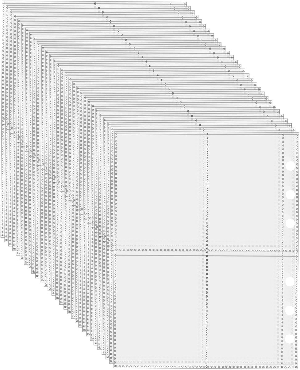 Set 30 A5 Fotokaartmappen 6 Gaten Waterdicht PVC Transparant Losse Bladen