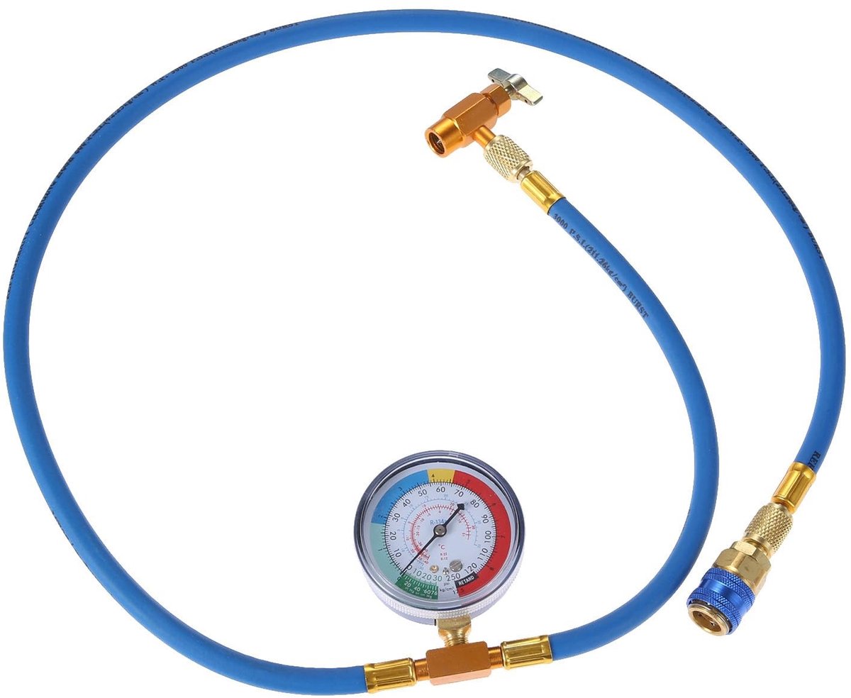 SolidKeus - A/C R-134A Koelmiddel Laadslang Kit met Manometer