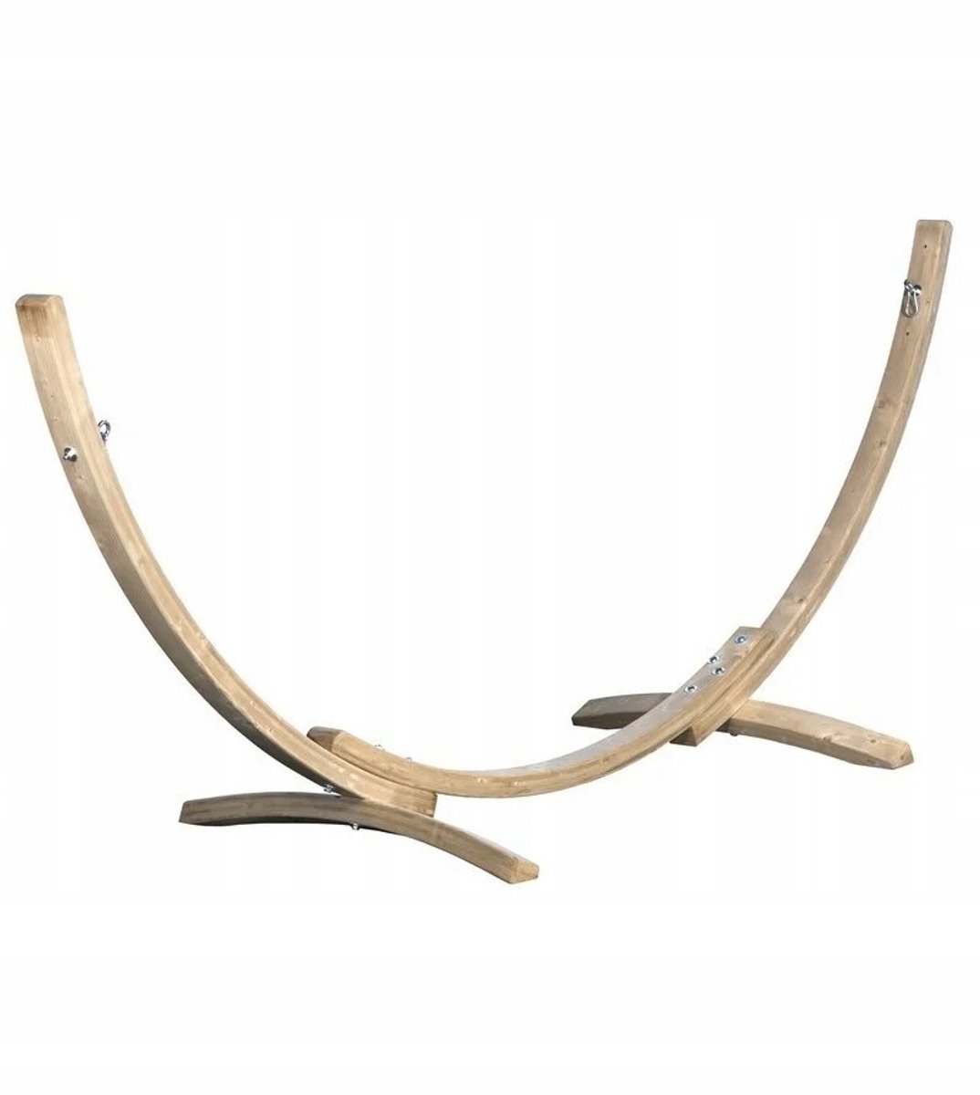 Markless Houten Dubbele Hangmat Standaard - Weerbestendig en Duurzaam