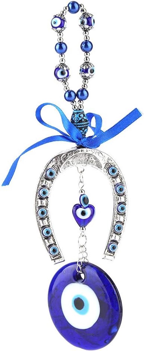 Blauw boze oog zegen amulet wandbehang wooncultuur beschermer moslim zegen veel geluk housewarming voor jongens meisjes Kerstmis Nieuwjaar
