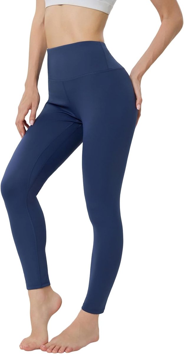 Legging Met Hoge Taille Voor Dames Boterzachte Ondoorzichtige Broek | Tummy Control Slanke Legging, Rekbare Sportbroek Voor Dames, Sportbroek Voor Hardlopen, Fitness En Training