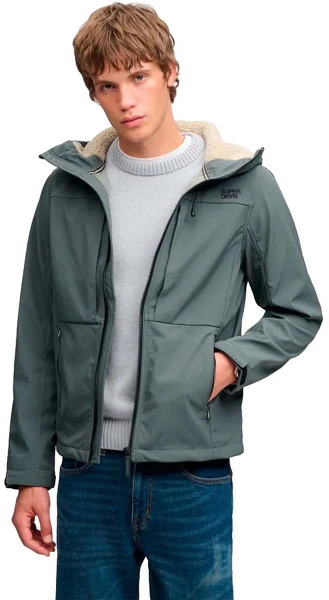Superdry - Borg Trekker Jas met Kap Relaxed Pasvorm - Heren