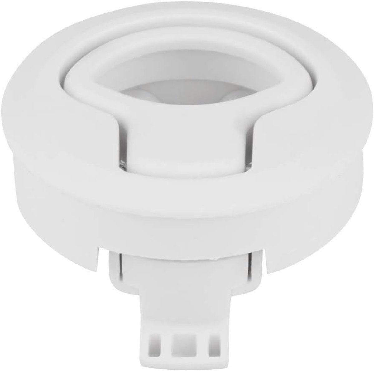 Universele Witte Plastic Snap Sluiting van 6 cm voor Motorhomes en Jachten, Geschikt voor Vlakke Achterdeuren en Duurzaam Gebruik