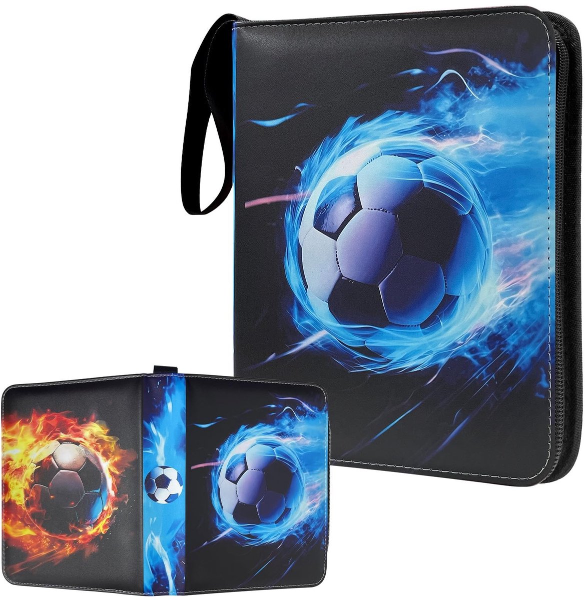 Omgoods - Verzamelalbum voor Voetbalkaarten, Tot 400 Kaarten