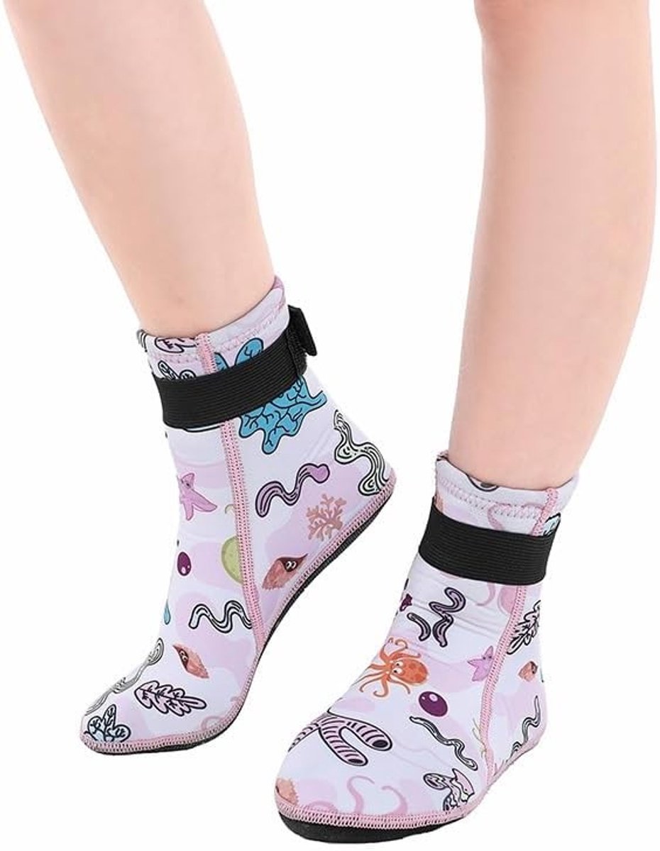 Neopreen watersokken voor kinderen - 3 mm antislip badsokken voor jongens en meisjes, ideaal voor duiken en zwemmen, warm en comfortabel