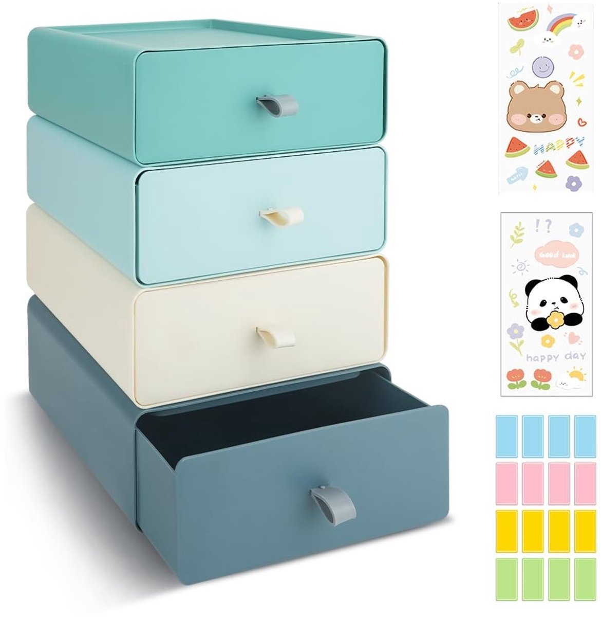 SolidKeus - Stapelbare Organizer voor Bureau met Labels
