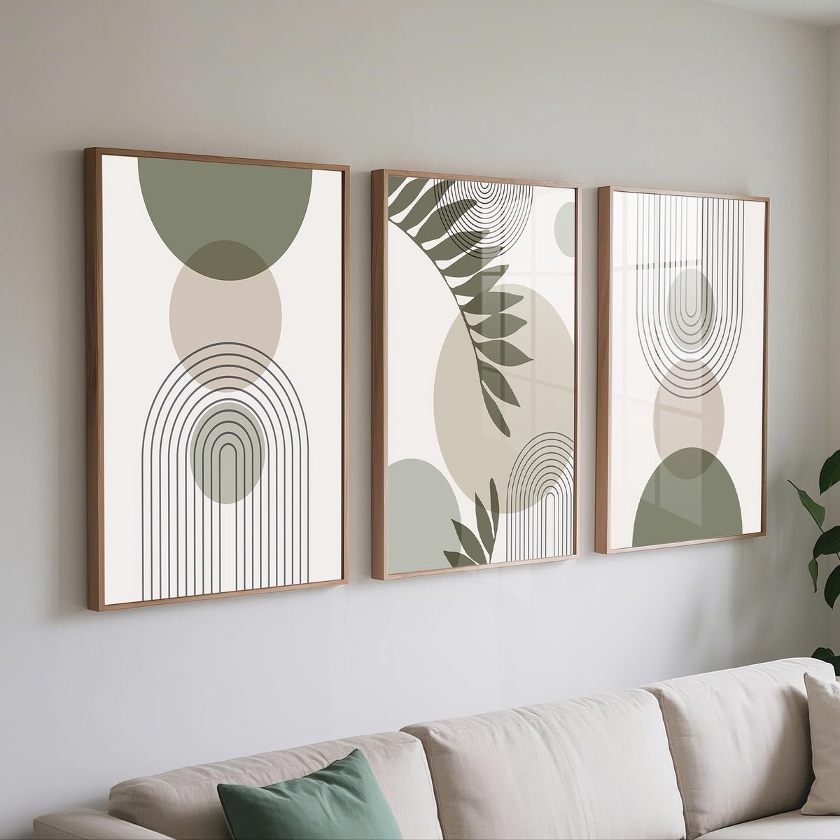 SolidKeus - Set van 3 Moderne Posters voor de Woonkamer 30x40cm