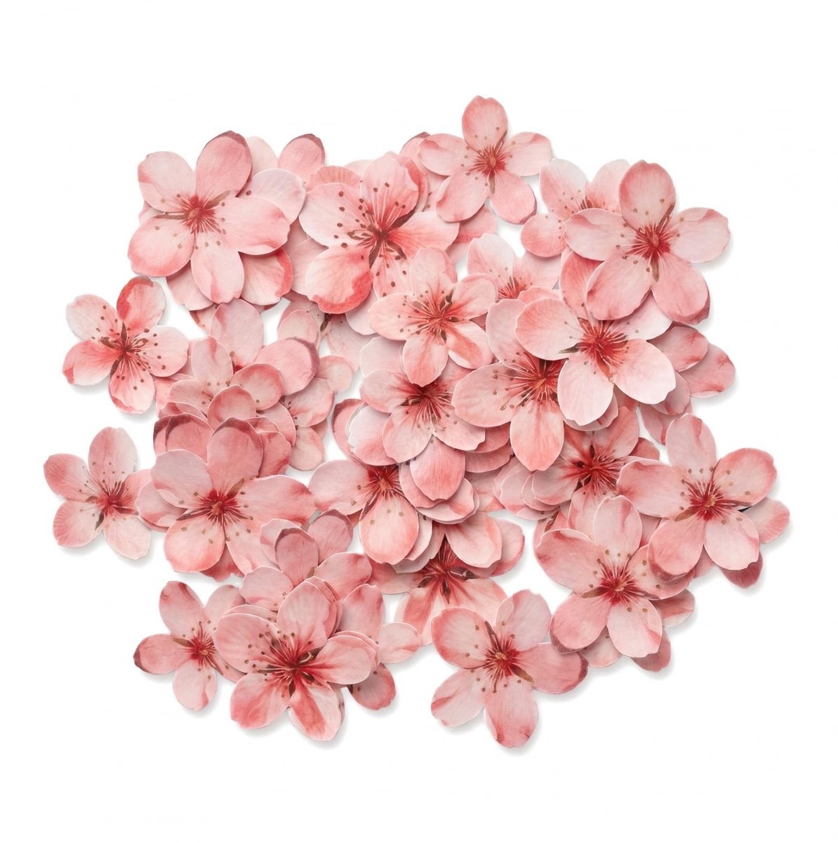 SolidKeus - Set van 56 Eetbare Bloem Decoraties voor Taarten en Gebak