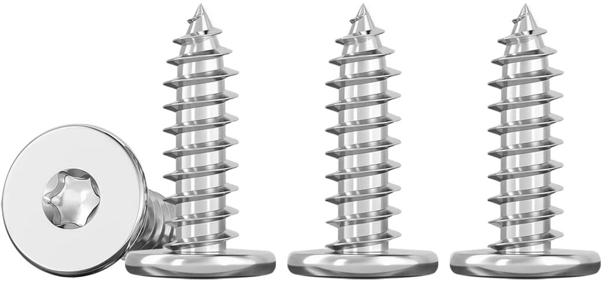 SolidKeus - RVS Houtschroeven M4 x 16mm - Set van 50 Stuks