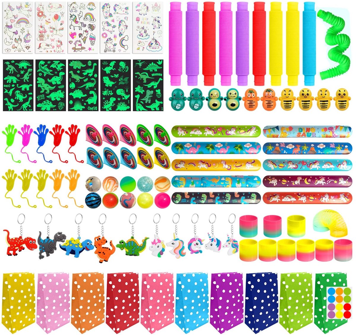 SolidKeus - 100 Stuks Kinder Verjaardags Souvenir Set met Diverse Speelgoedjes