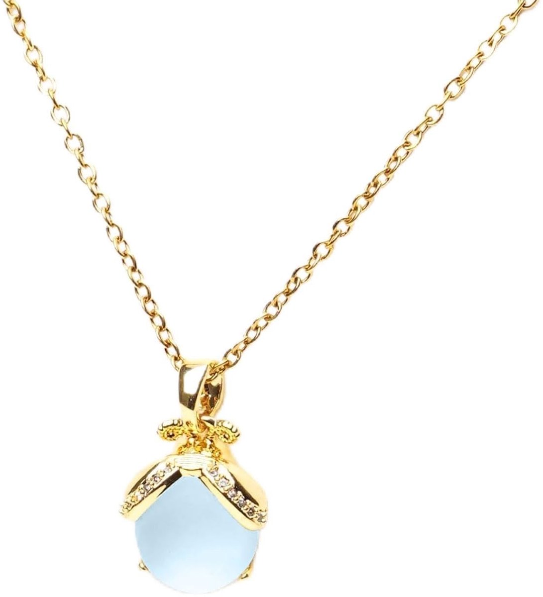 SolidKeus - Elegante Damesketting met Titanium Staal en Zircon
