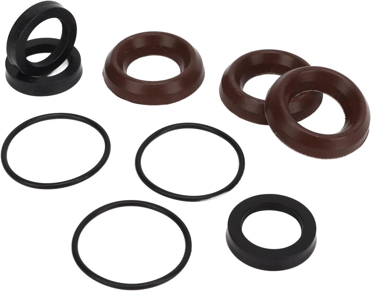 9-delige Kit voor Hoge Druk Reiniger, Rubberafdichtingen en Pompen voor Diverse Modellen, Inclusief AR1857 en 18mm Aansluiting