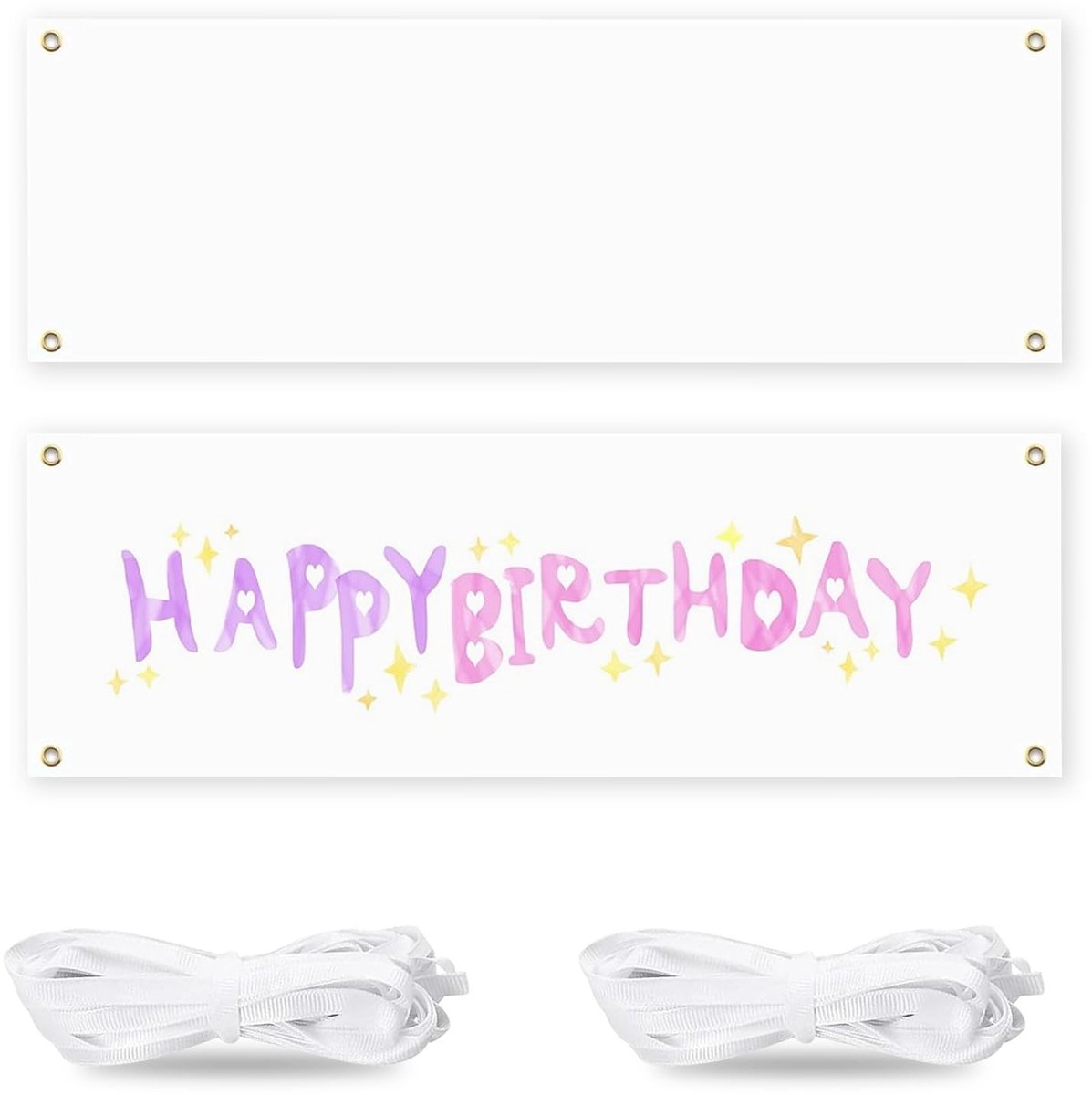 SolidKeus - Set van 2 Lege Banners voor DIY Projecten