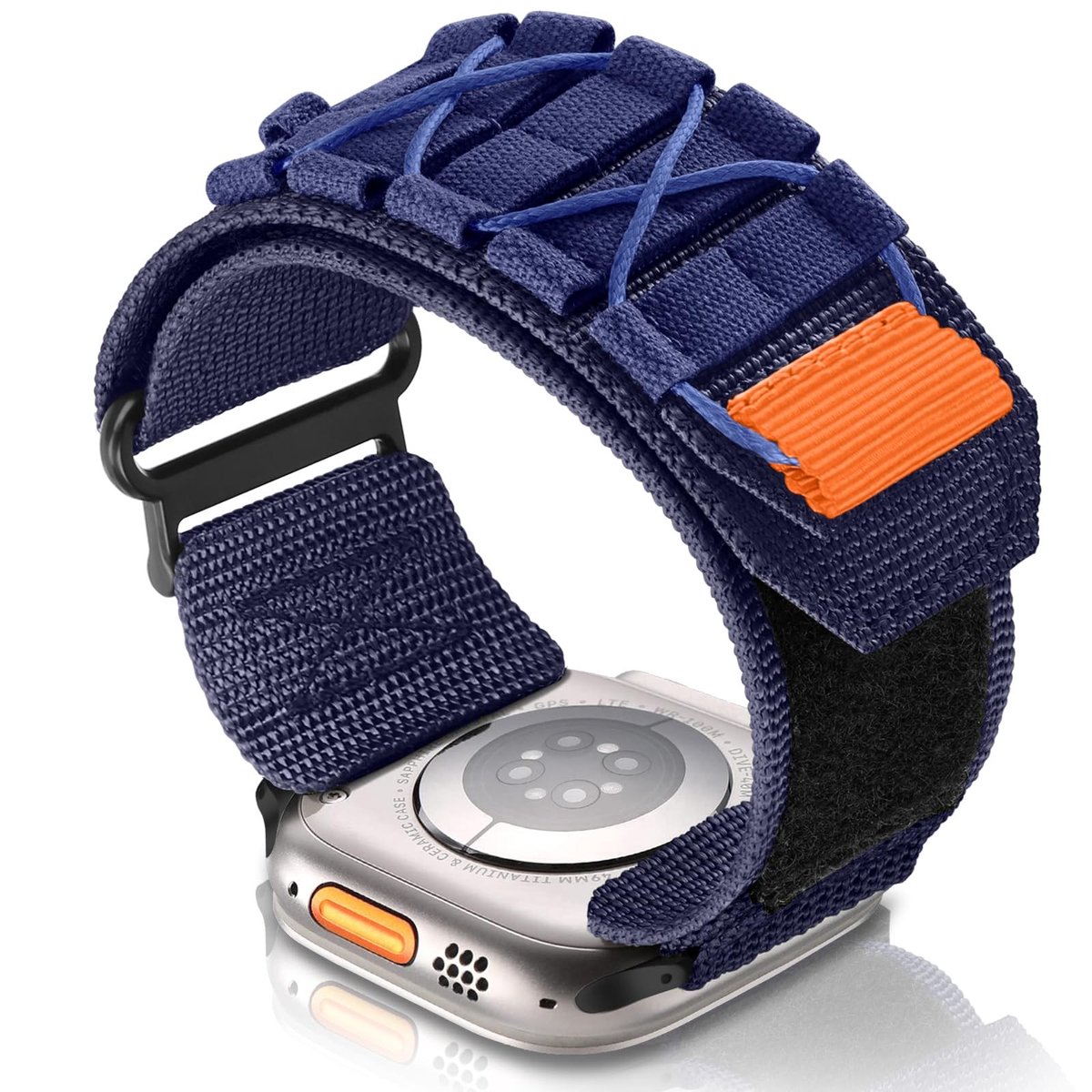 SolidKeus - Sportieve Nylon Horlogeband voor Apple Watch 38/40/41mm