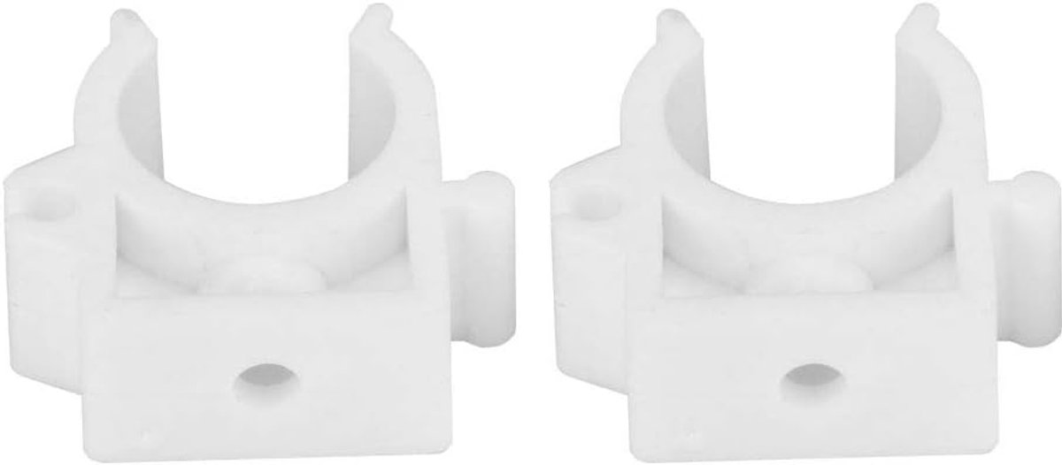 SnelShoppen - Plastic Pijpklemmen 20 Stuks U Vormige Pijpklemmen voor Kabels en Leidingen met Schroeven voor Bevestigen en Ondersteunen van Water- en