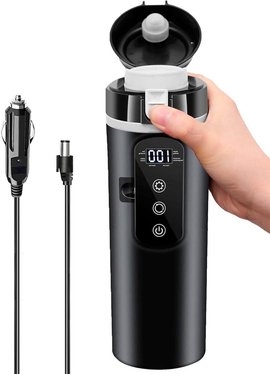 Autowaterkoker - Reiskoker - Warme Dranken - Intelligent Touchscreen - 400 ml - Wit