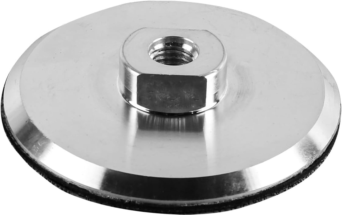 SnelShoppen - 4 inch aluminium backer pad met velcro, stevige schijf voor slijpmachine, schuurpads, polijstschijven, M14 aansluiting