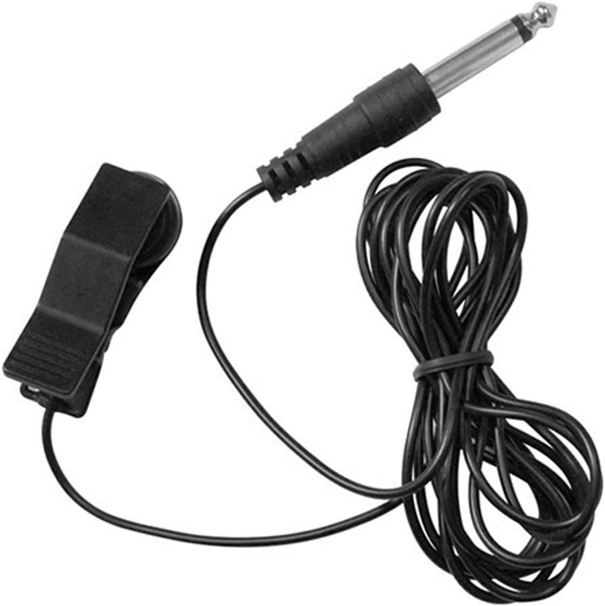 SnelShoppen - Clip-on Pickup Microfoon 6.35mm met Lange Kabel voor Muziekinstrumenten zoals Gitaar, Ukulele en Viool - Ideaal voor Thuisgebruik