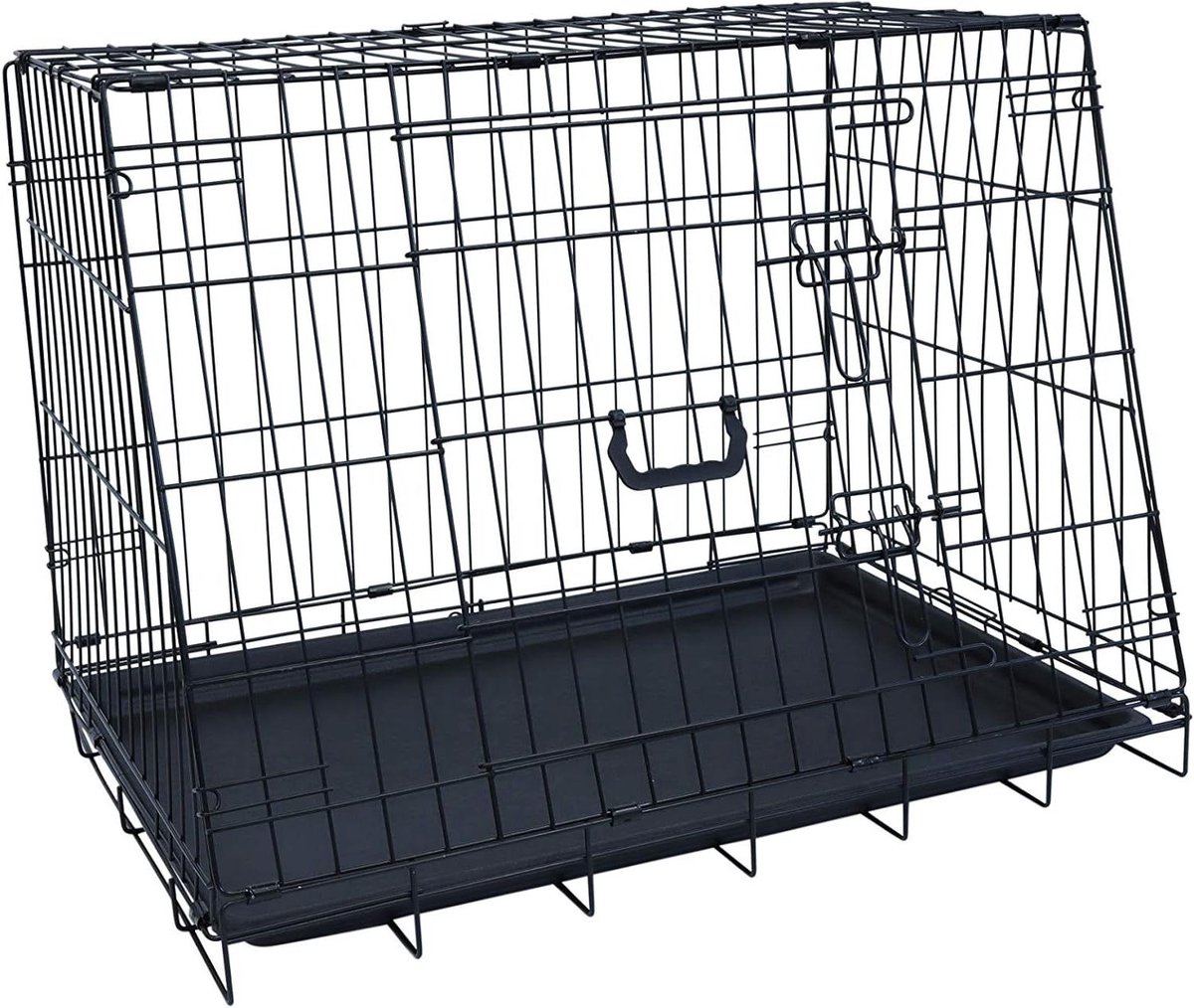 Honden Transportbox - Vouwbare Bench - Veilig Vervoer - Eenvoudig Opvouwbaar - 76x56x54cm - Granite Boucle