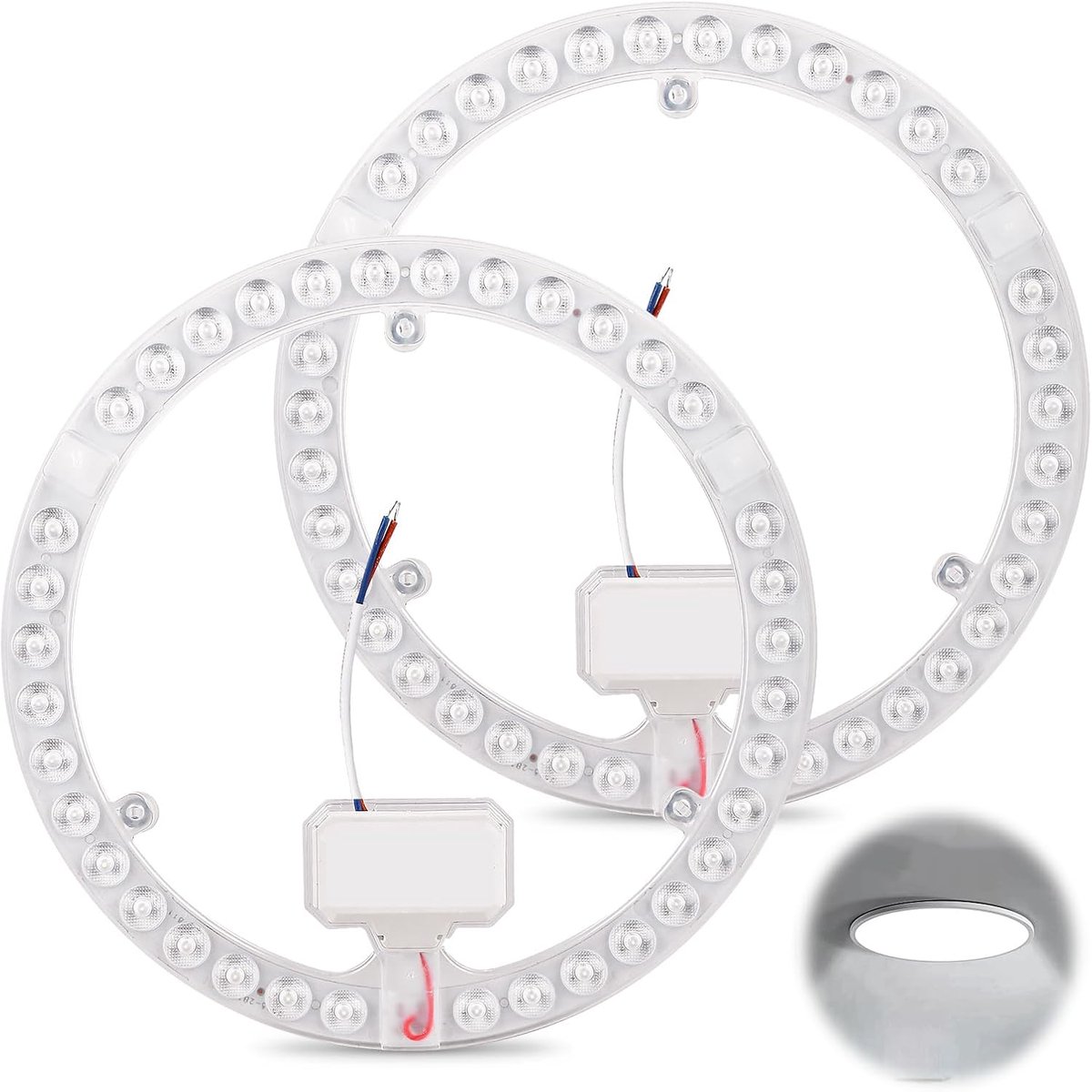 LED module conversiekit 36 W - 2 stuks - Diameter 23 cm - Eenvoudige installatie - Energiebesparend - ShopVlot