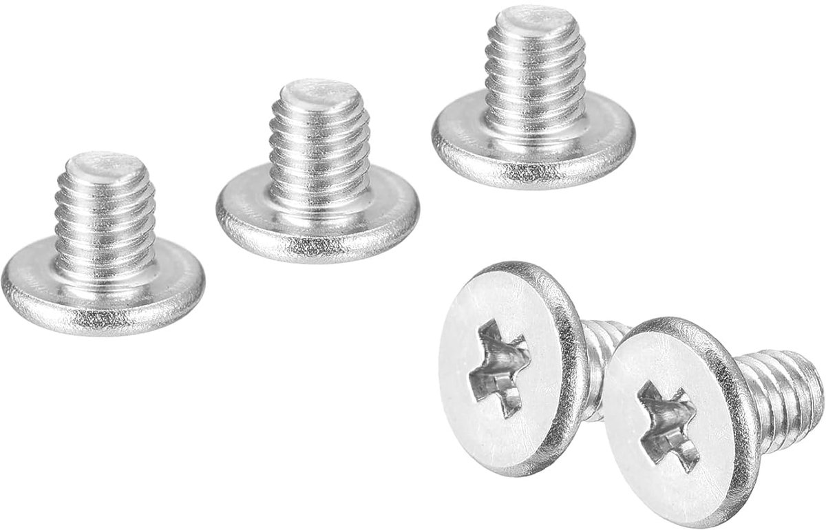 SnelShoppen - 20 Stuks M3 x 4mm Platte Hoofd Schroeven - RVS 304 Phillips Schroeven voor Meubelverbindingen - Voor Huis en Tuin
