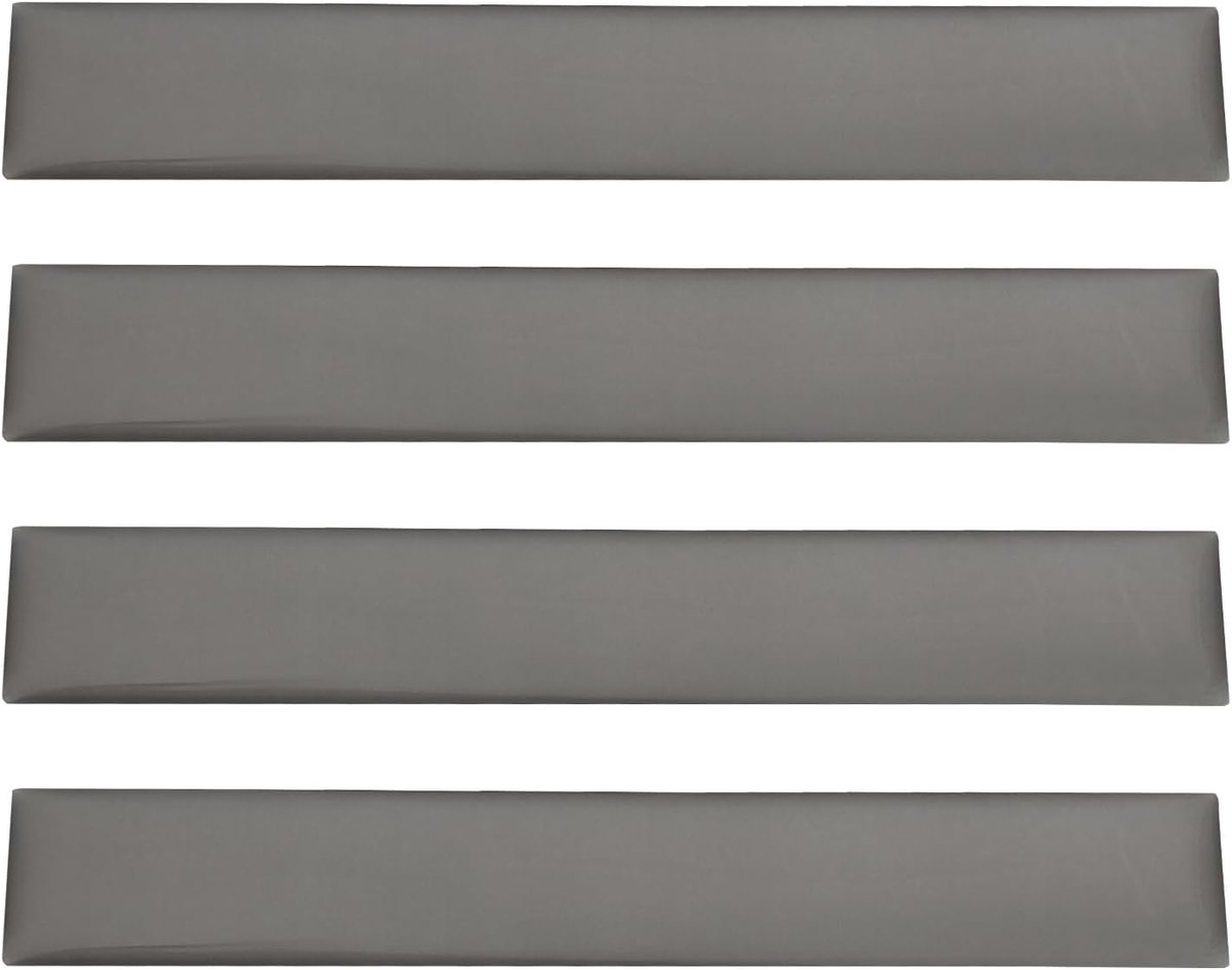 Bumperbeschermers 120x19mm - Hoogglans Koepelvormig - Voor Voor- en Achterbumpers - Beschermt Tegen Krassen - ShopVlot
