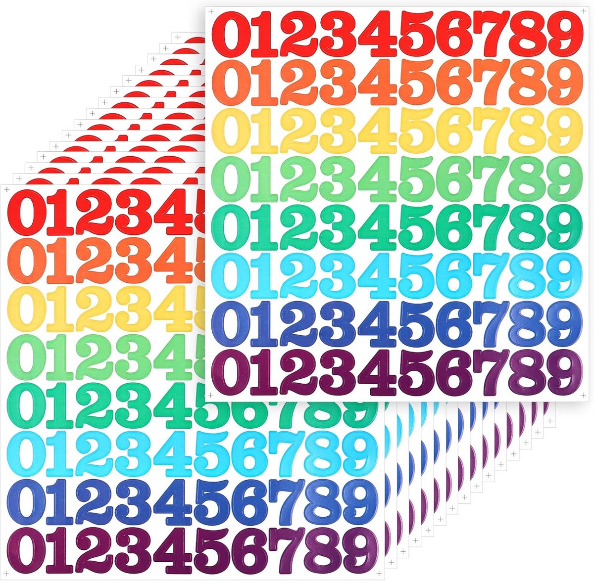 Nummerstickers 2,5 cm - Waterdichte zelfklevende stickers - Voor organisatie en inventarisatie - ShopVlot