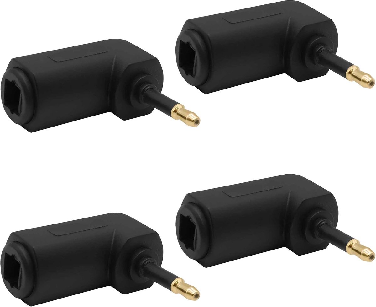 Mini Toslink Adapter Digital Fiber Optic Audio Female to 90 Degree 3.5mm Jack Mini Toslink Right Angle Male Audio - ShopVlot