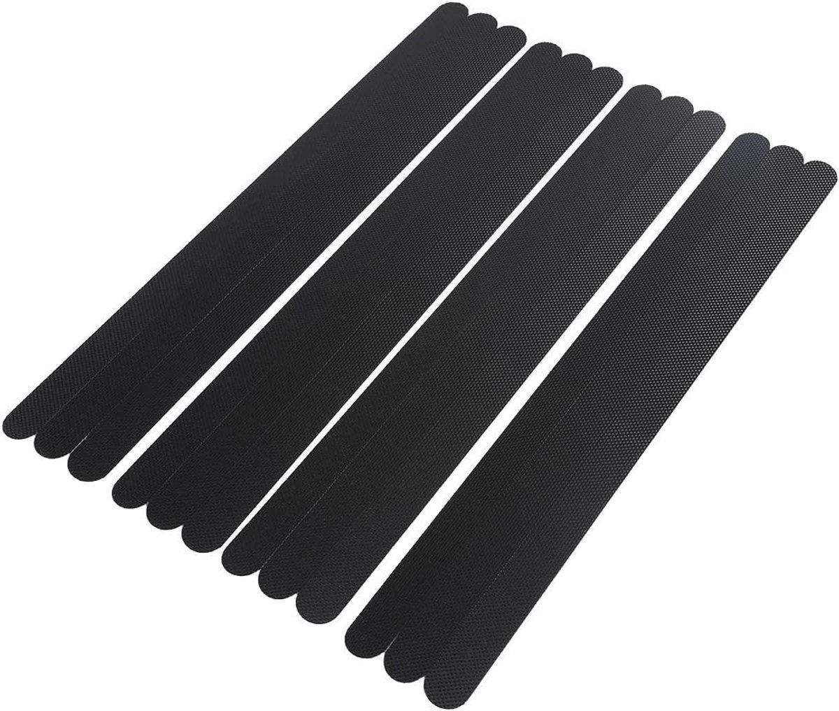 SnelShoppen - Non-slip Sticker Rubber Badkamer Tape Vloerstrip Waterdicht Zelfklevend Voor Trappen Keuken Woonkamer (Zwart)