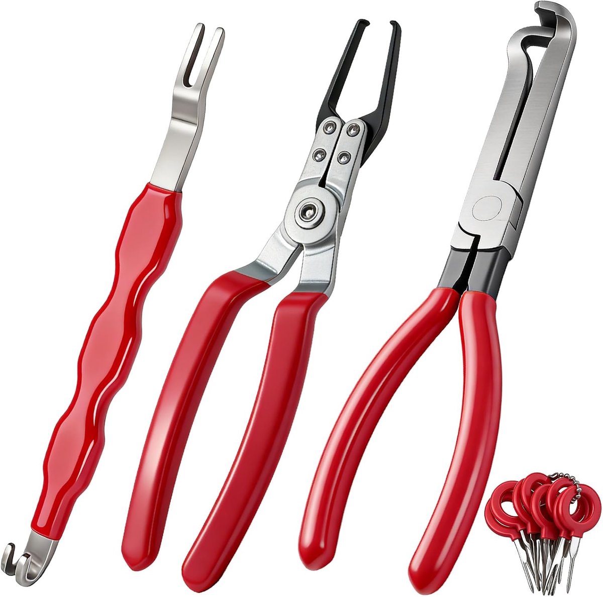 SnelShoppen - 4-delige Elektrische Connector Scheiding Gereedschap Set, Auto Stekker Ontgrendel Kit, Elektrische Auto Stekker, Trekker, Voor Auto Repa