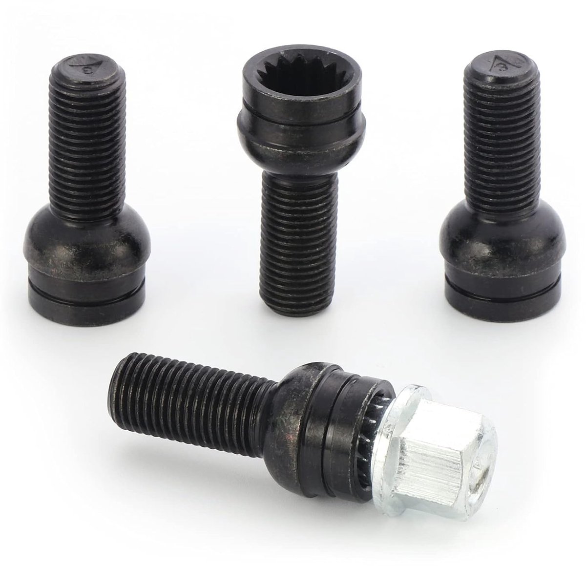 SnelShoppen - Doudou 4 x Stalen Wielbouten (M14 x 1.5mm) Wielmoer Slot Wielbescherming Bouten Set voor Auto