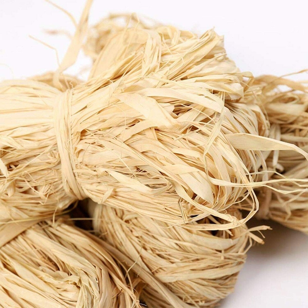 Raffia Bundels 500g - Natuurlijk - Sterk en waterbestendig - Perfect voor bloemstukken en decoratie - ShopVlot