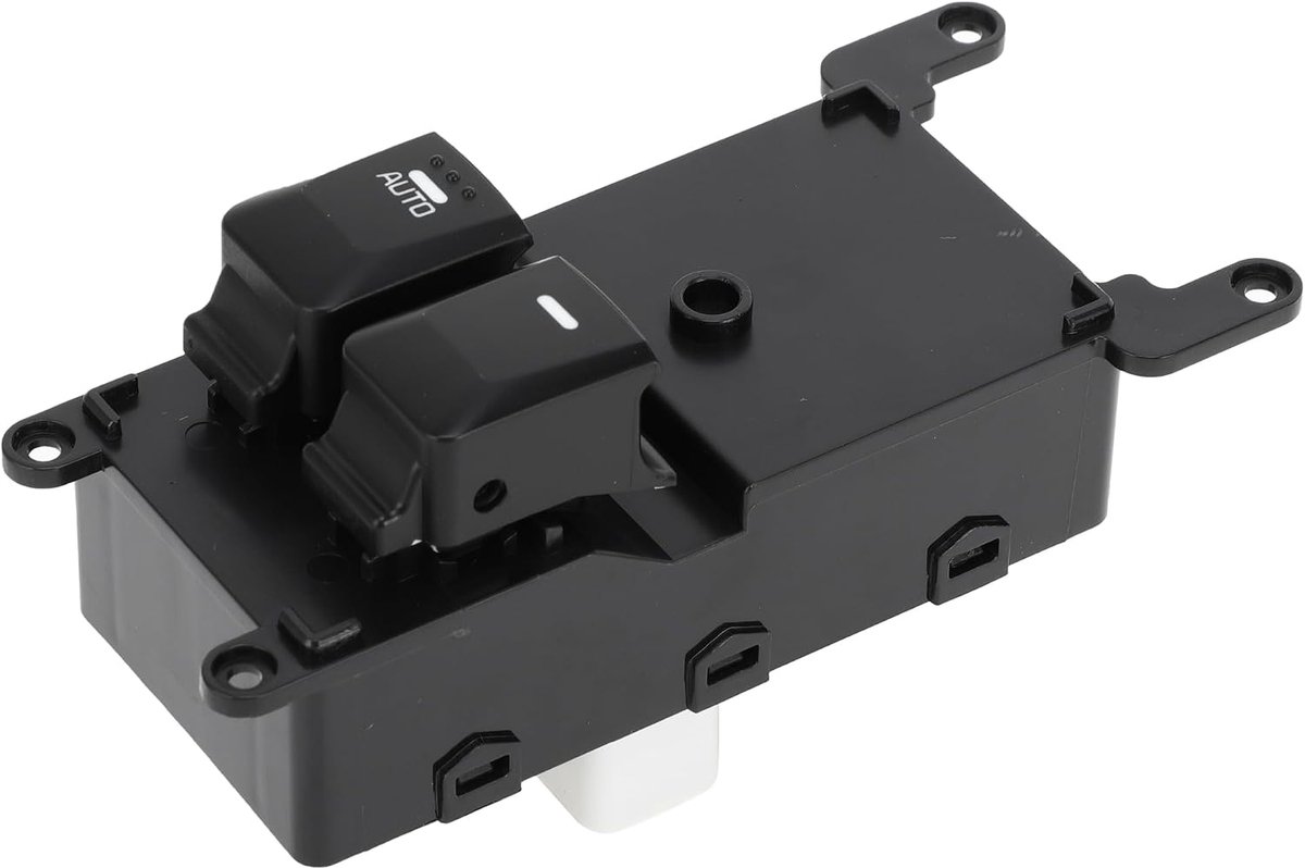 SnelShoppen - Power Raam Schakelaar Voor Kia Rio III (UB) 2012 - Voorzijde Links Bestuurderszijde - Ventraam Controle Schakelaar - Zwart - Duurzaam Ku