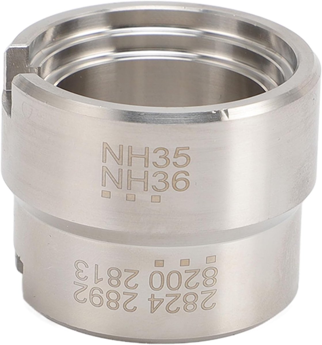 SnelShoppen - Professionele Horloge Beweging Houder RVS Basis Goede Fixatie Voor Reparatie Montage Tool Voor SKX007 NH Series 2824 2892 8200 2813 NH35
