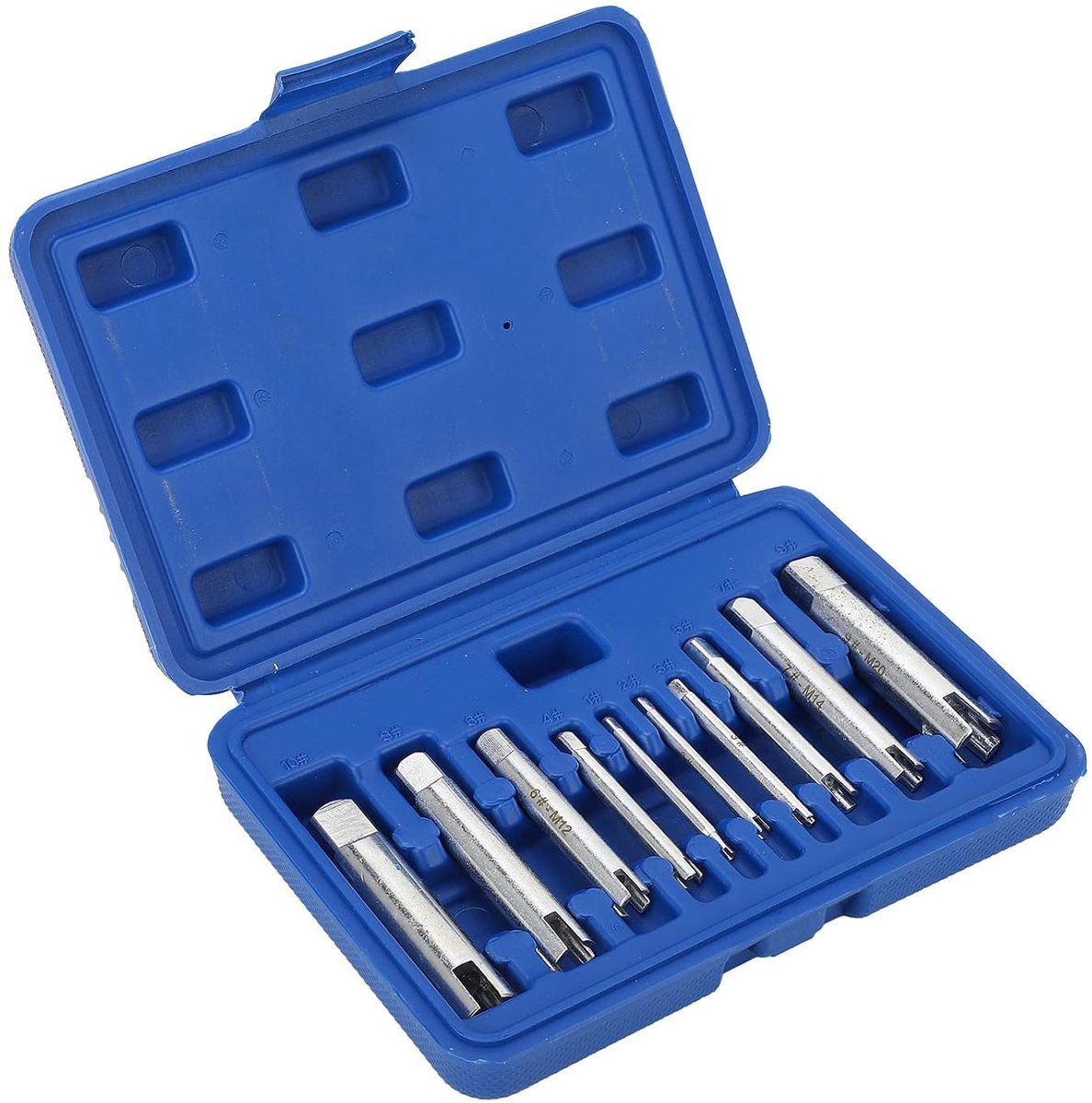 SnelShoppen - Tap Extractor Set 10-delige Schroef Extractor Set voor het Verwijderen van Beschadigde Schroeven - Verstevigd Staal met Opbergtas
