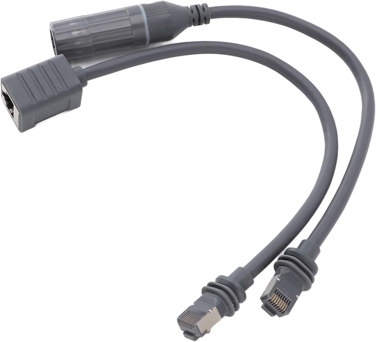 SnelShoppen - Rectangulaire Satelliet Gen3 V3 Vervangingskabel Adapter, Gen 3 RJ45 Converter, Waterdichte Ethernet Adapter voor Binnen en Buiten, Hoog
