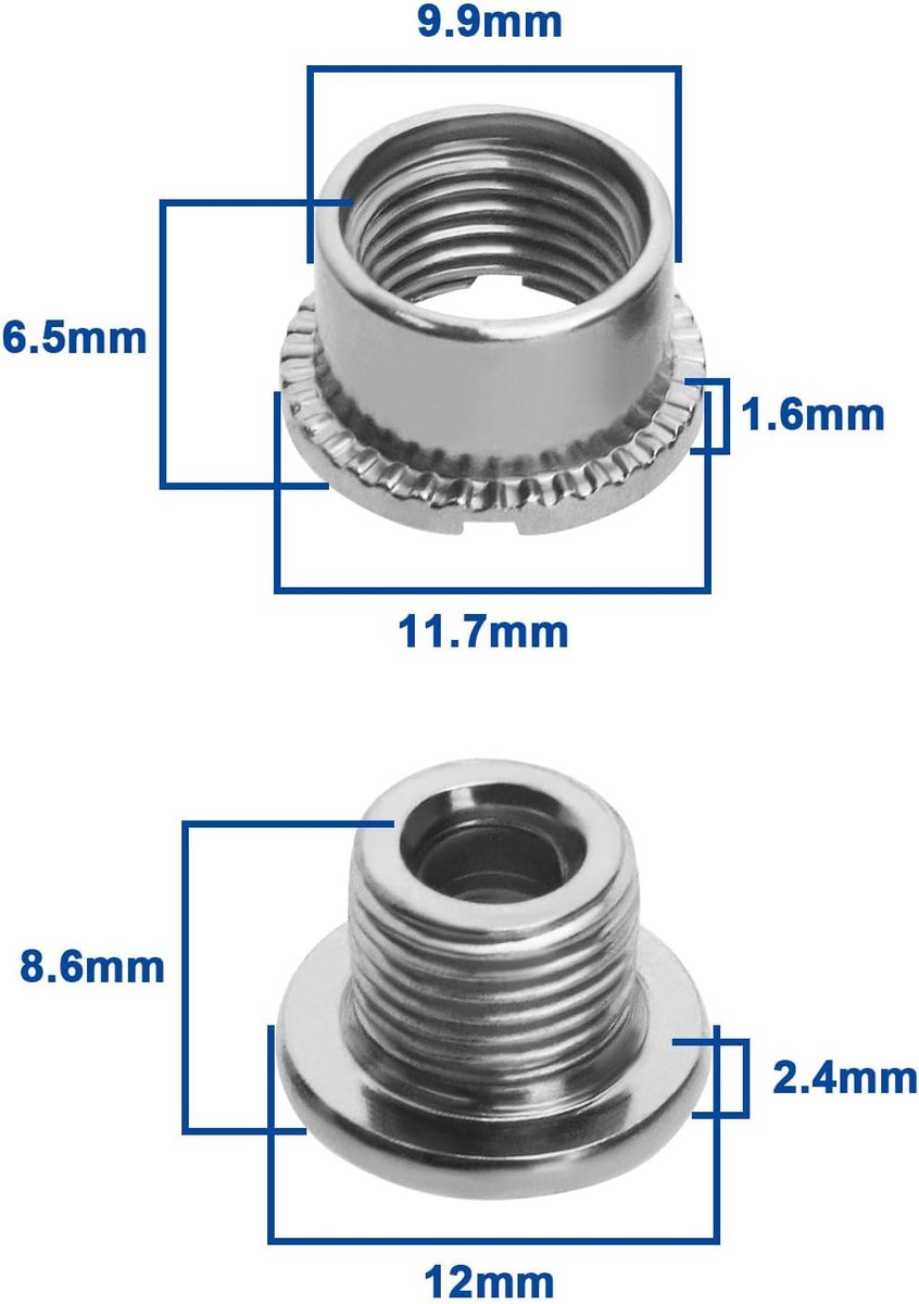 SnelShoppen - 10 Stuks Fietskettingblad Bouten - Crankset Schroeven - Kettingring Bevestigingsbouten - Geschikt voor Mountainbike, Racefiets en Vouwfi