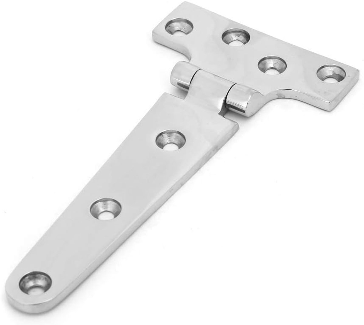SnelShoppen - Dikkere RVS Scharnier met Glad Oppervlak, Hoge Hardheid, Robuuste Deurscharnieren voor Huisdeur en Poortaccessoires, 151 x 75 x 4.5 mm,