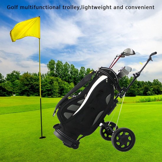 Golf Trolley - Golftrolley Duwkar - Golfen Lopen - Opvouwbaar Ontwerp - 86 x 24 x 23 cm - null van GOLF — afbeelding 2