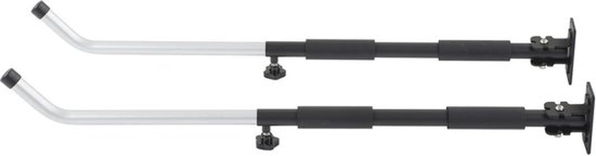 Wandmontagerek Verstelbaar 62-102 Cm - Aluminium Houder - Steunbeugel - Draagvermogen 40 Kg - Geschikt voor Gereedschapskist/Kano/Kajak - Opbergsteun
