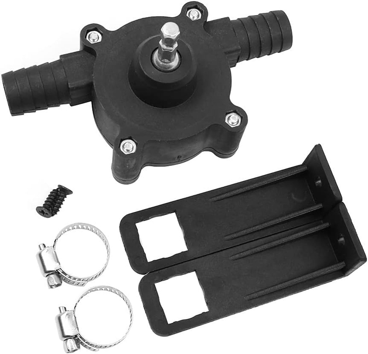 Elektrische Waterpomp - Compacte Afmeting 12,5 x 6 cm - Zelfaanzuigend - Eenvoudig te gebruiken met handboor - ShopVlot