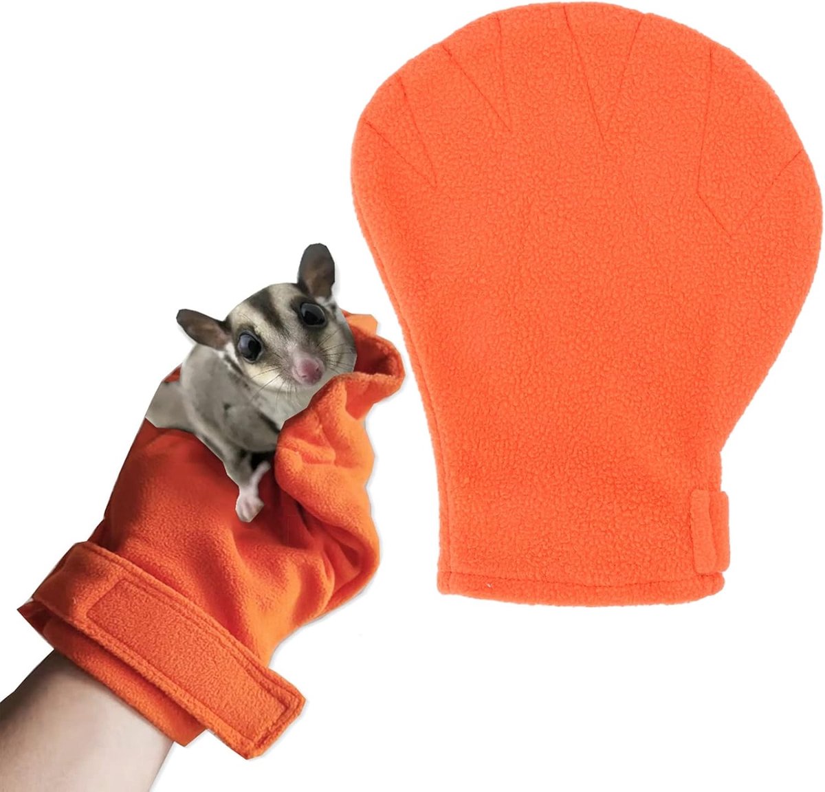 SnelShoppen - Calmerende Handschoen voor Kleine Dieren - Anti-Bijt Handschoen voor Suikereekhoorn, Egeltje en andere Kleine Huisdieren - Sneldrogend,