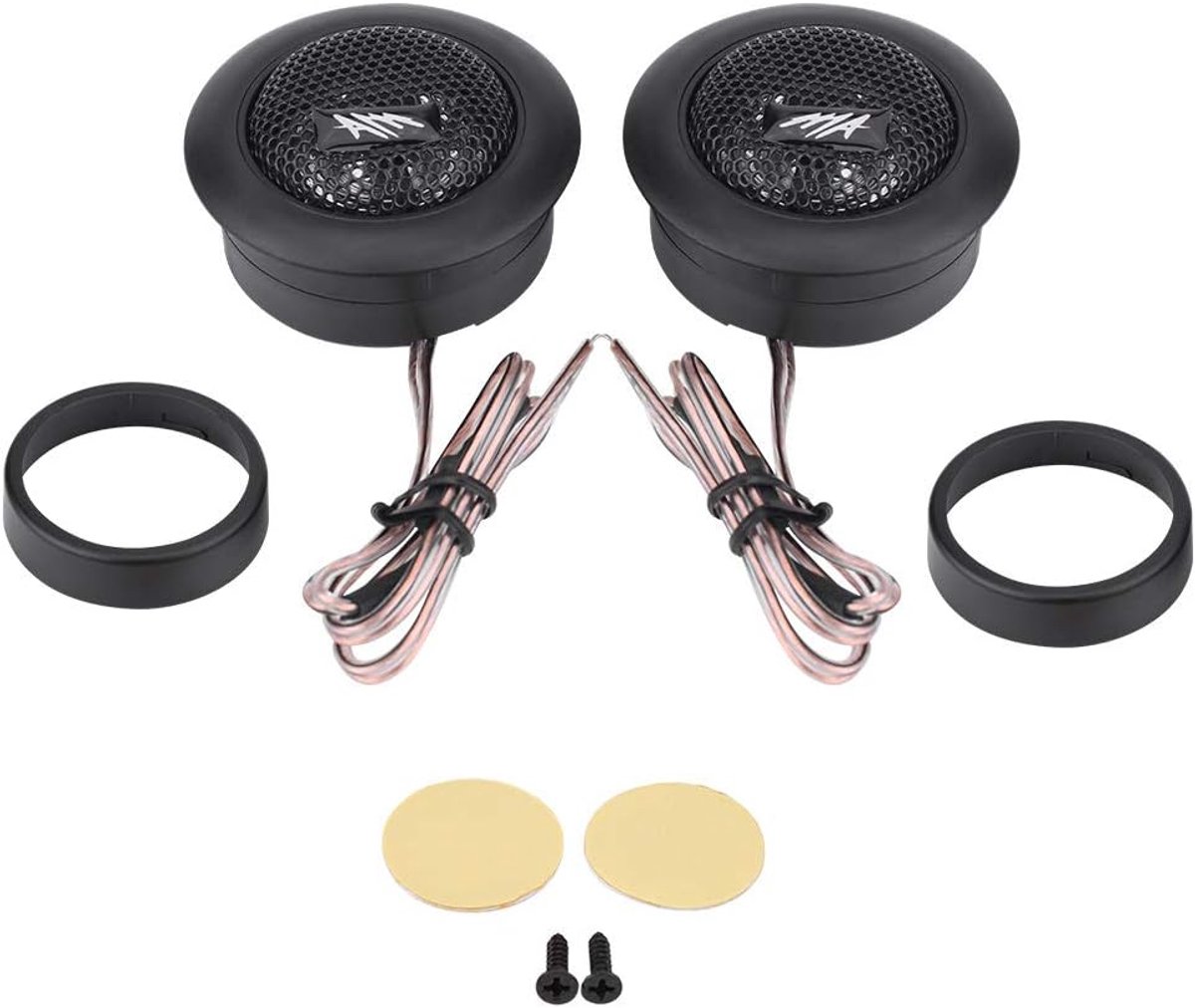 SnelShoppen - 1 Paar 12V 120W Mini Super Krachtige Dome Tweeter Luidspreker Hoorn, 2 Inch Auto Audio, Plug & Play, Compact, Duurzaam, Hoogwaardige Gel