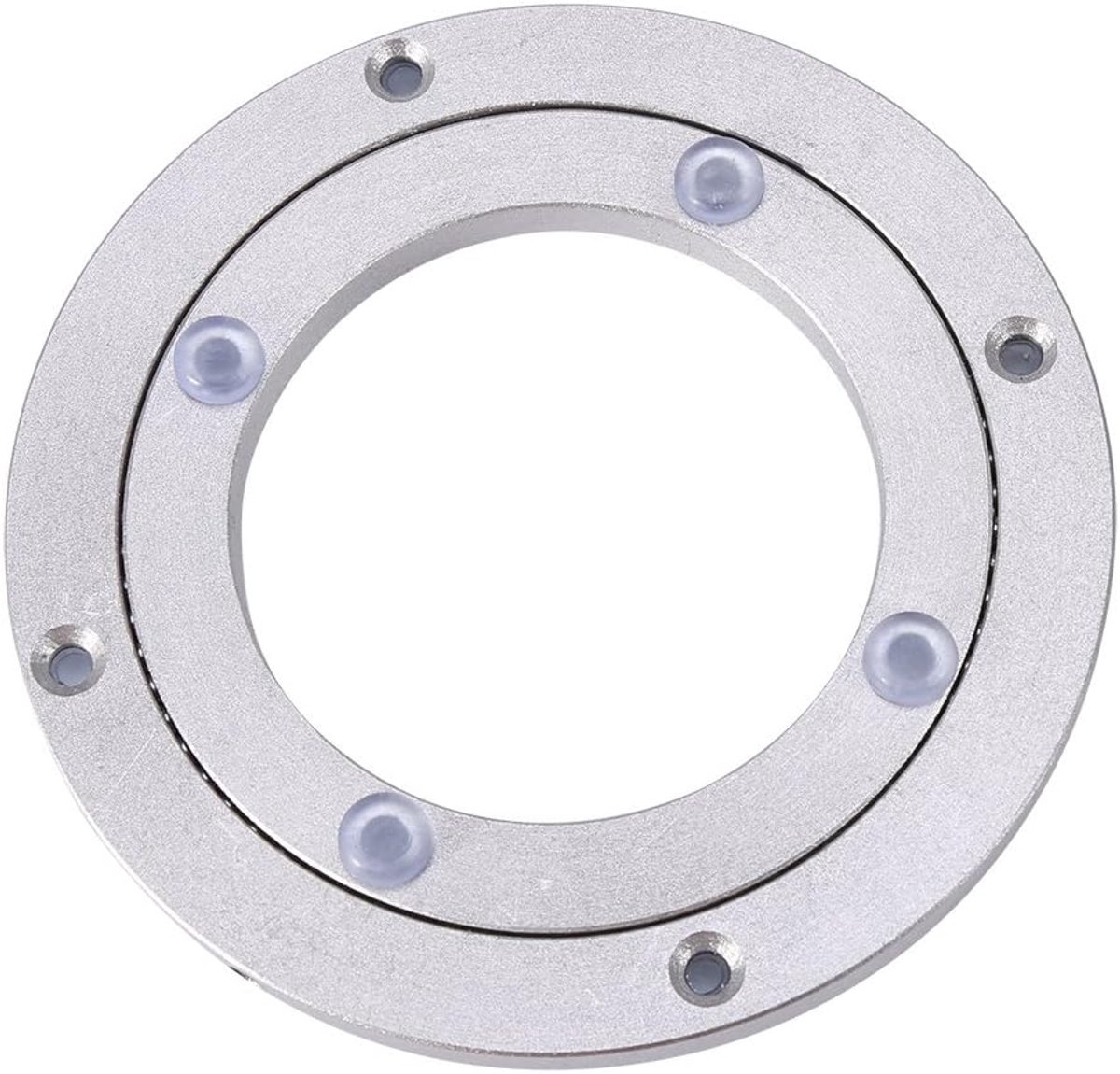 SnelShoppen - Heavy Duty Aluminium Legering Draaiende Ronde Plaat Draaitafel Lager voor Eettafel, Taartdecoraties, TV Rek - 10 cm
