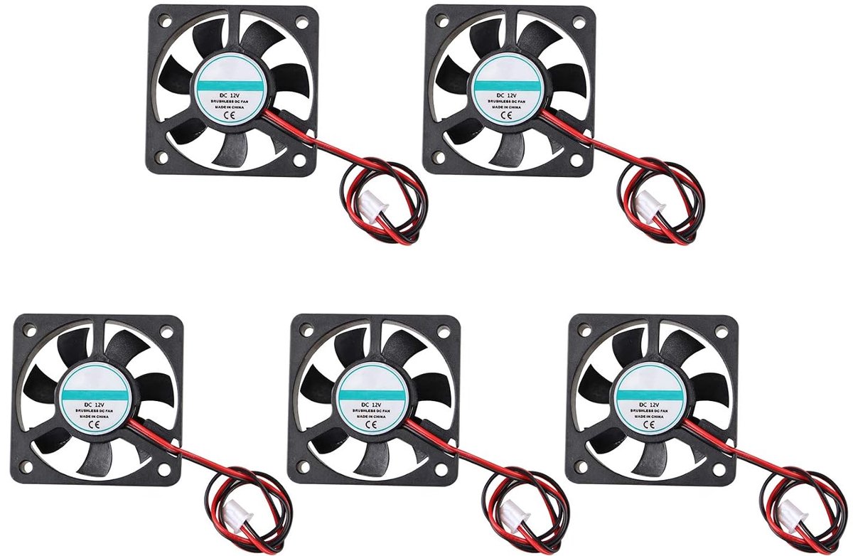 3D Printer Koelventilator 50x50x10mm - Stille Brushless 12V DC - Betrouwbaar en Duurzaam - ShopVlot