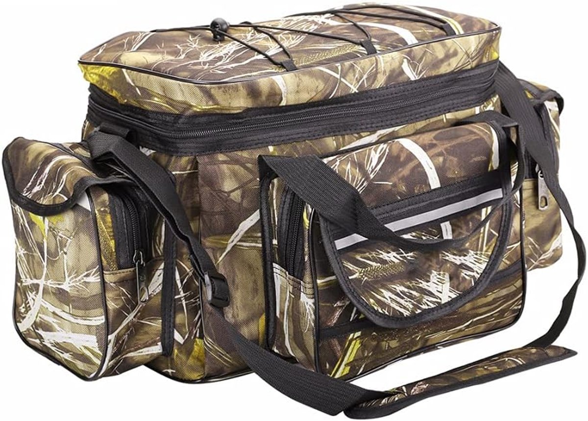 SnelShoppen - Waterproof Tool Bag voor Vissen, Multifunctionele Schoudertas, Grote Rugzak voor Buiten, Oxford Materiaal, Ideaal voor Visuitrusting en