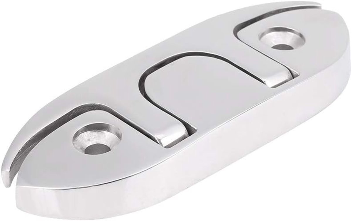 SnelShoppen - 4-1/2 inch vouwcleat voor boot, kayak en dock, RVS, 1-2 inch hoogte, perfecte bevestiging, marine kwaliteit, duurzame accessoires